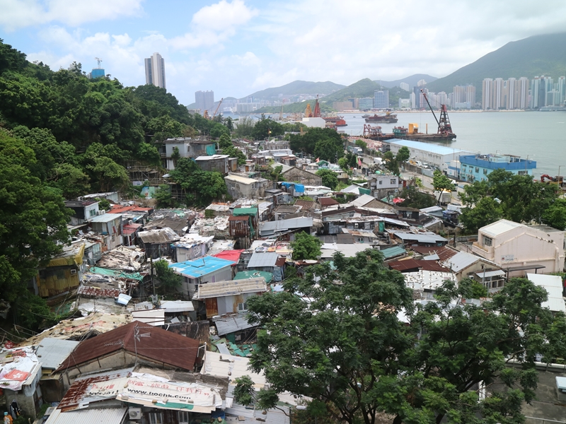 茶果嶺村改建,可成為享有海景的公營房屋用地。