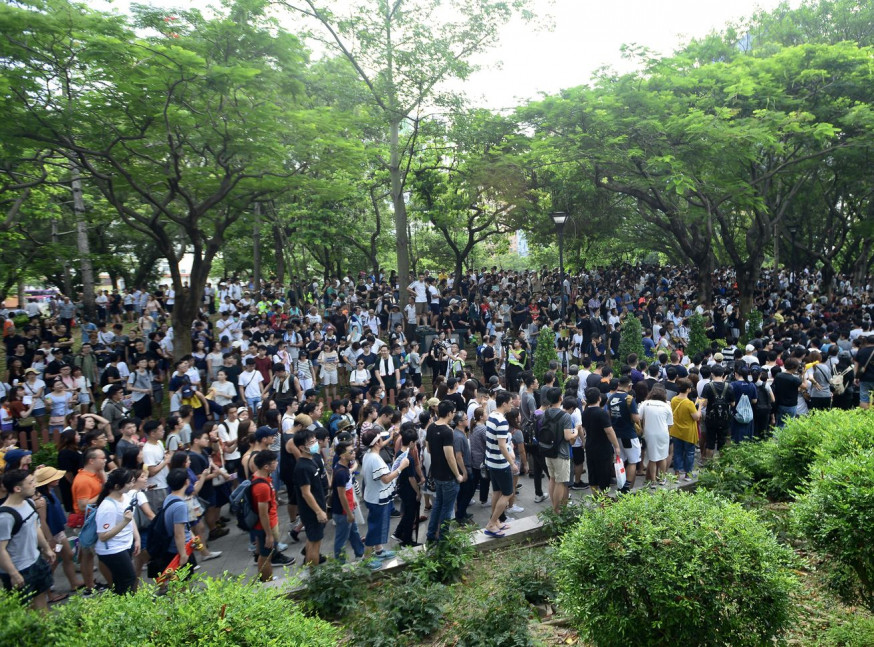 該關注組計劃本周六再發起「屯門公園再光復遊行」,獲警方反對。資料圖片