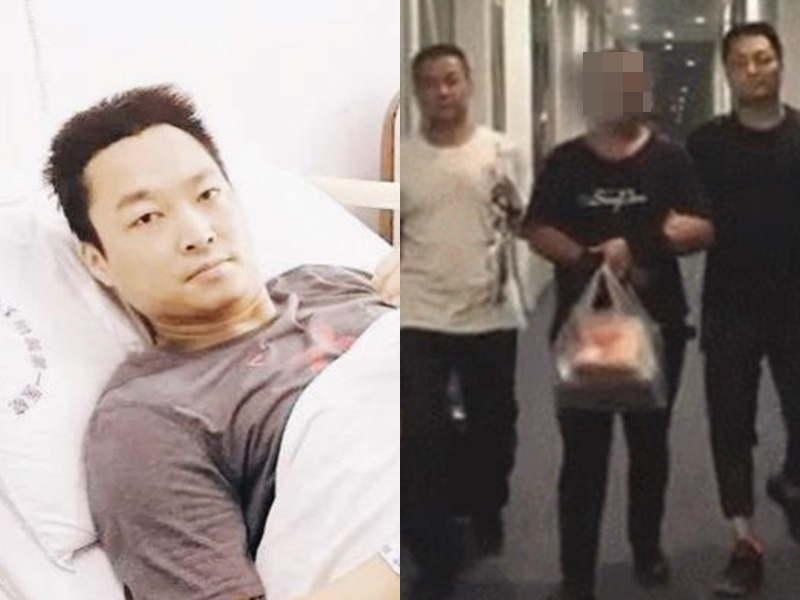 男警(左圖)患急性白血病, 被捕疑犯(右圖中)願捐骨髓。網上圖片