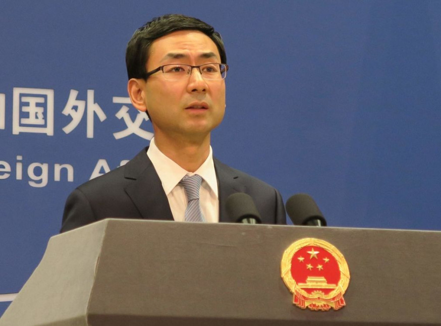 外交部發言人耿爽回應說,已多次強調香港事務純屬中國內政,任何外國政府組織和個人無權干預。 資料圖片