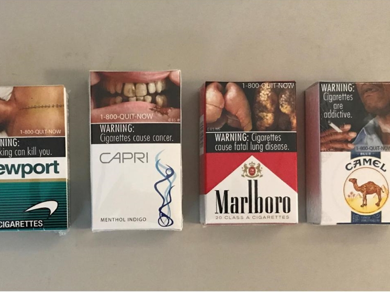 美國食品藥品管理局要求煙草公司在香煙包裝和廣告加上新的圖像警告標籤。網圖