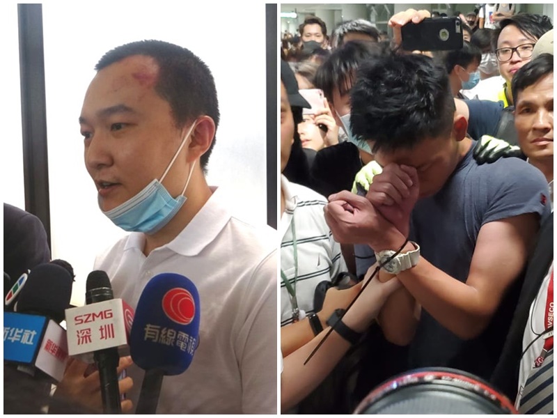 2名內地男子昨晚在機場遇襲。資料圖片