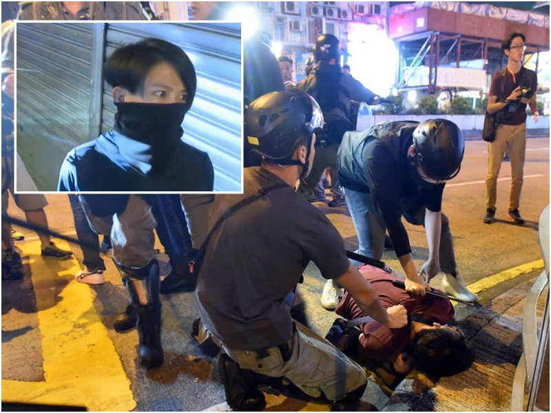 旺角有便衣女警執法。資料圖片