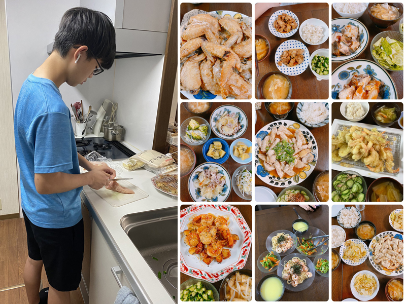 15歲小廚神做出一枱美食。(網圖)