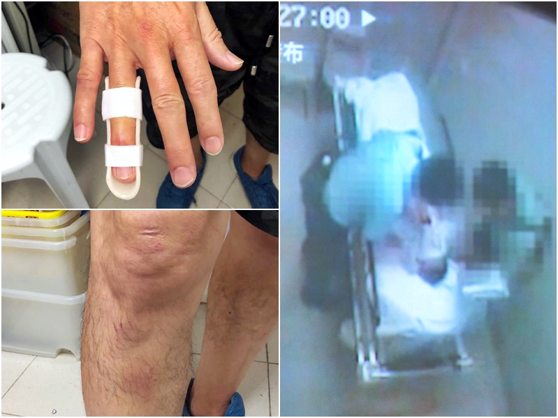 一名六旬漢早前涉襲警被捕,送至北區醫院被綁於獨立病房病時被兩名在場警員涉嫌虐打。