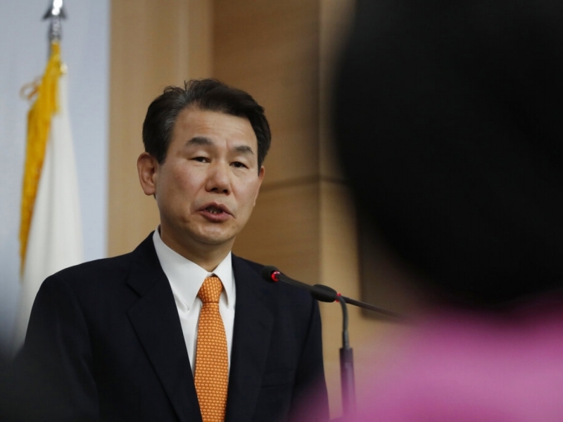 南韓說將繼續堅持公平合理的分擔原則。AP