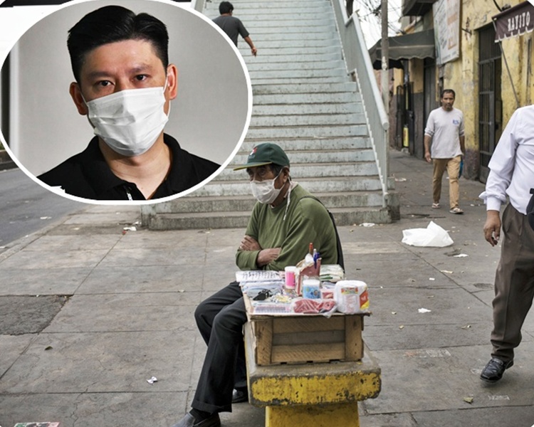 譚文豪(小圖)指一周前已接獲80多宗港人滯留秘魯的求助。(圖為利馬市面。AP)