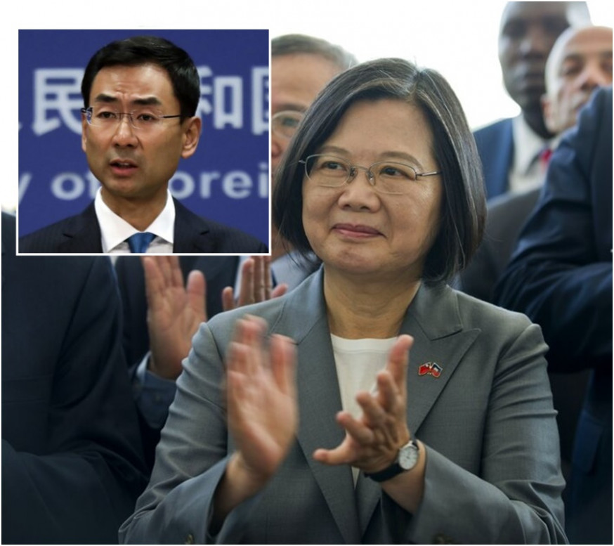 北京外交部斥蔡英文國際上就一國兩制大放厥辭。網上圖片/AP圖片