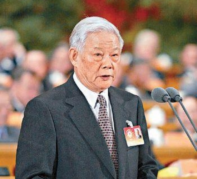 原全國政協副主席、廣東原省長葉選平在廣州逝世。網上圖片
