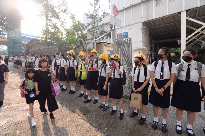 不少年輕學生參與反修例、反政府的示威抗議。資料圖片