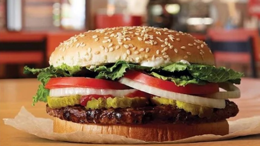 Burger King推出的素肉漢堡。網圖