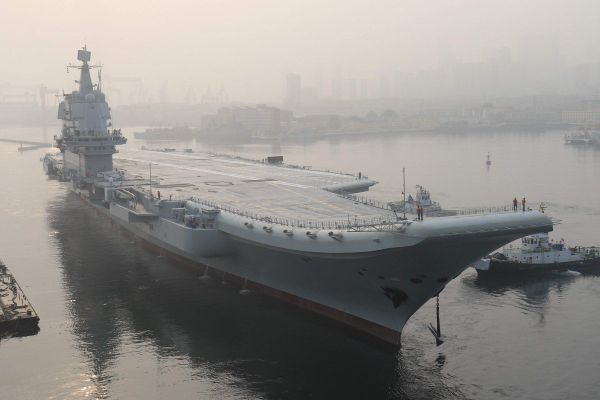 國產航母在成功7次海上試航。網圖